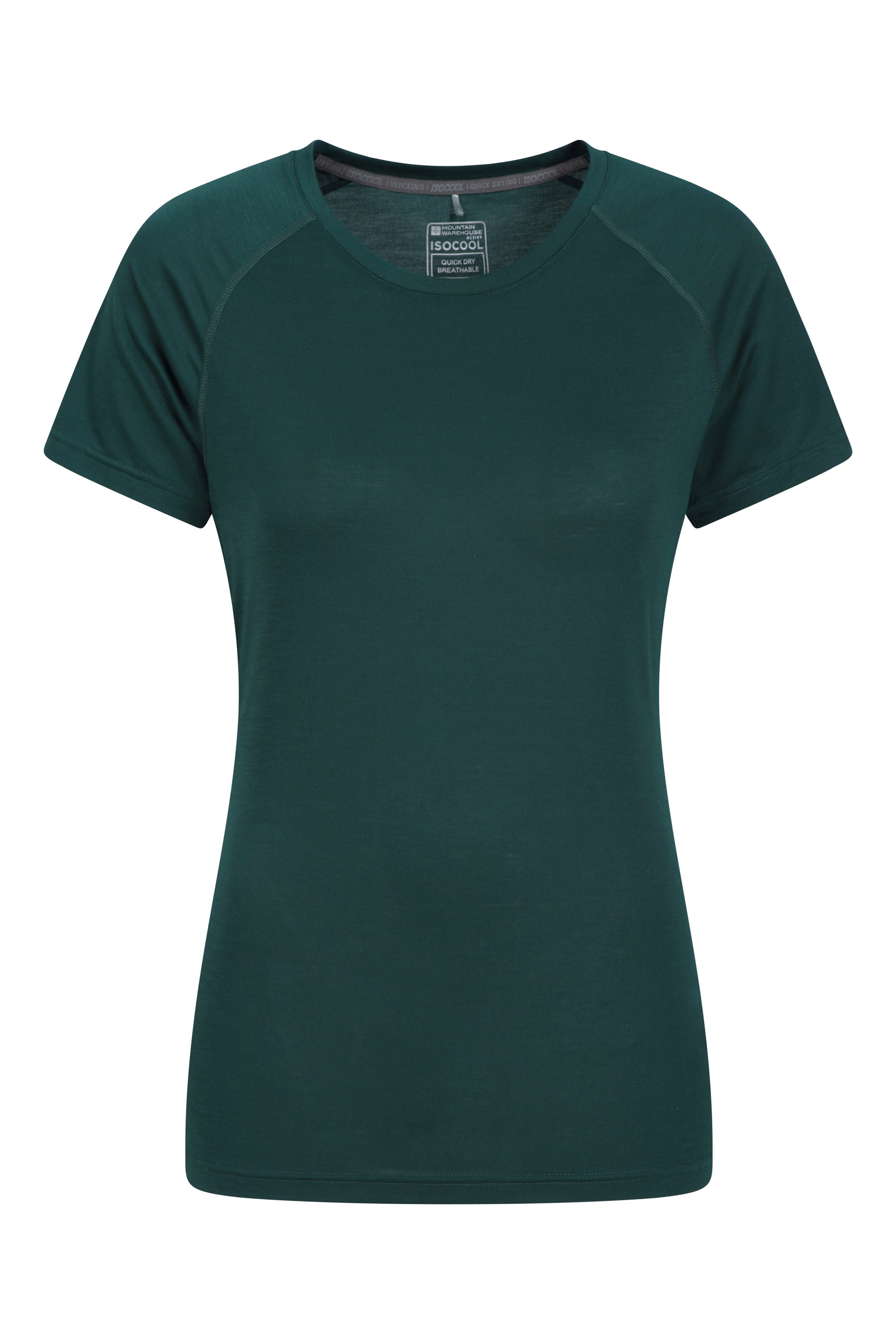 023039 QUICK DRY WOMENS RECYCLED SS ROUND NECK TEE