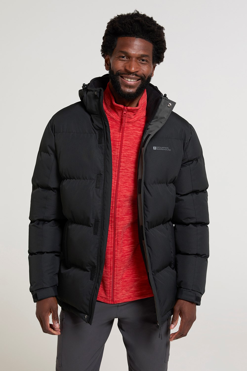 Mountain Warehouse Mens Padded Jacket Puffer Water Resistant Winter Snow Coat