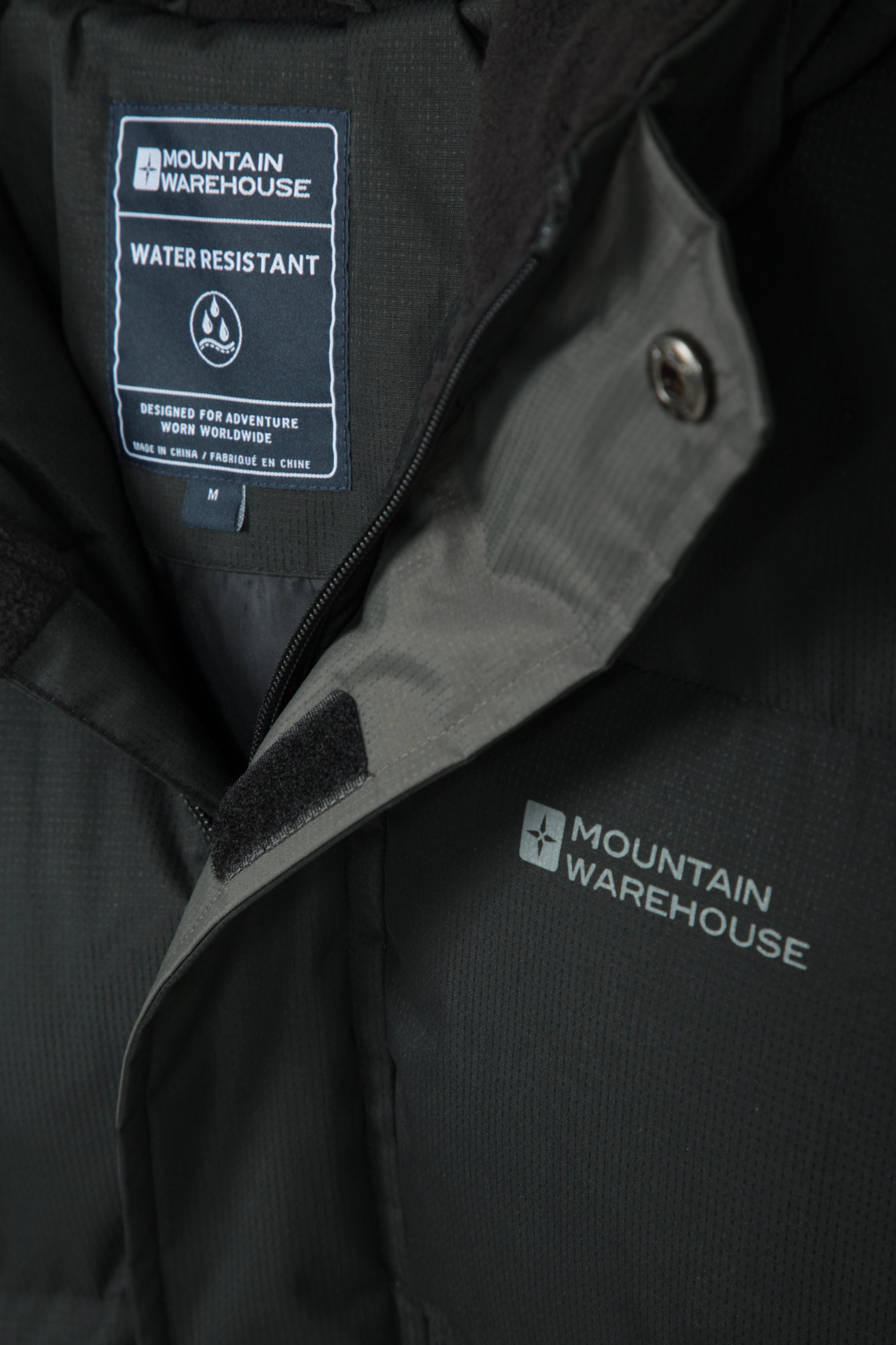 Mountain Warehouse Snow Mens Padded Jacket Fleece Lined Hood Puffer