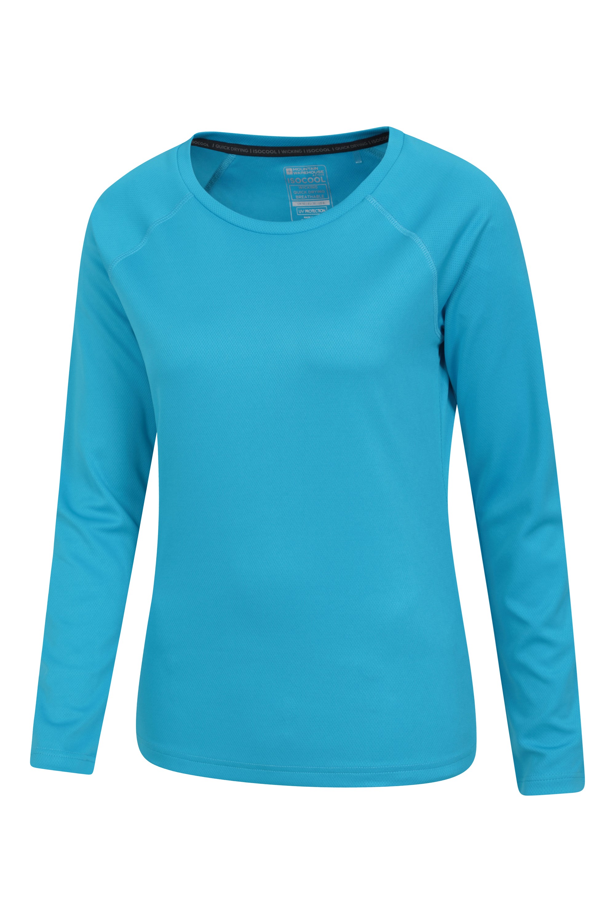 Everlast Women's Seamless Athletic Shirt Long Sleeve Faraway Blue Size LARGE