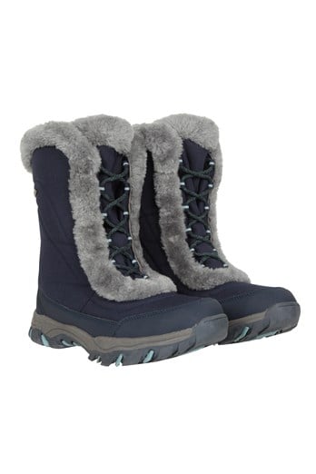 Ohio Womens Snow Boots Blue