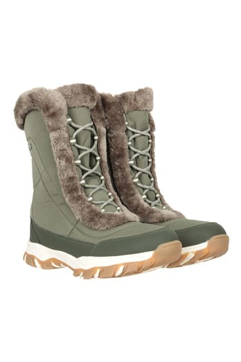 Ohio Womens Snow Boots  Khaki