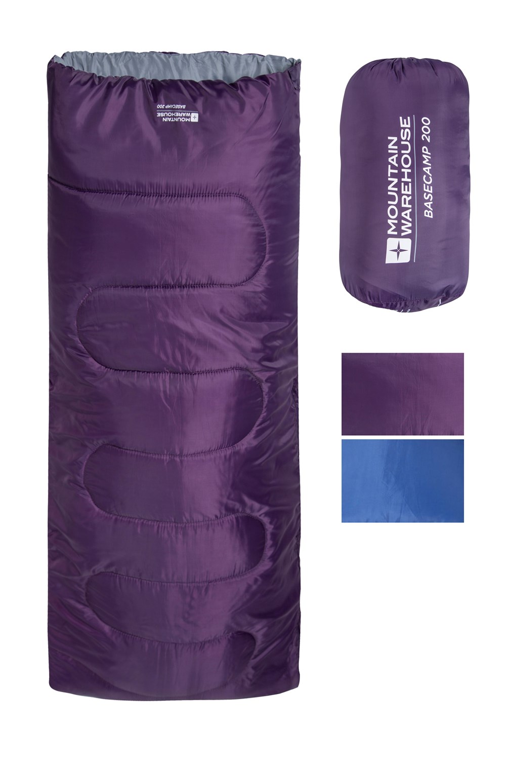 Lightweight-for Adults Khaki Mountain Warehouse Basecamp 200 Sleeping Bag 