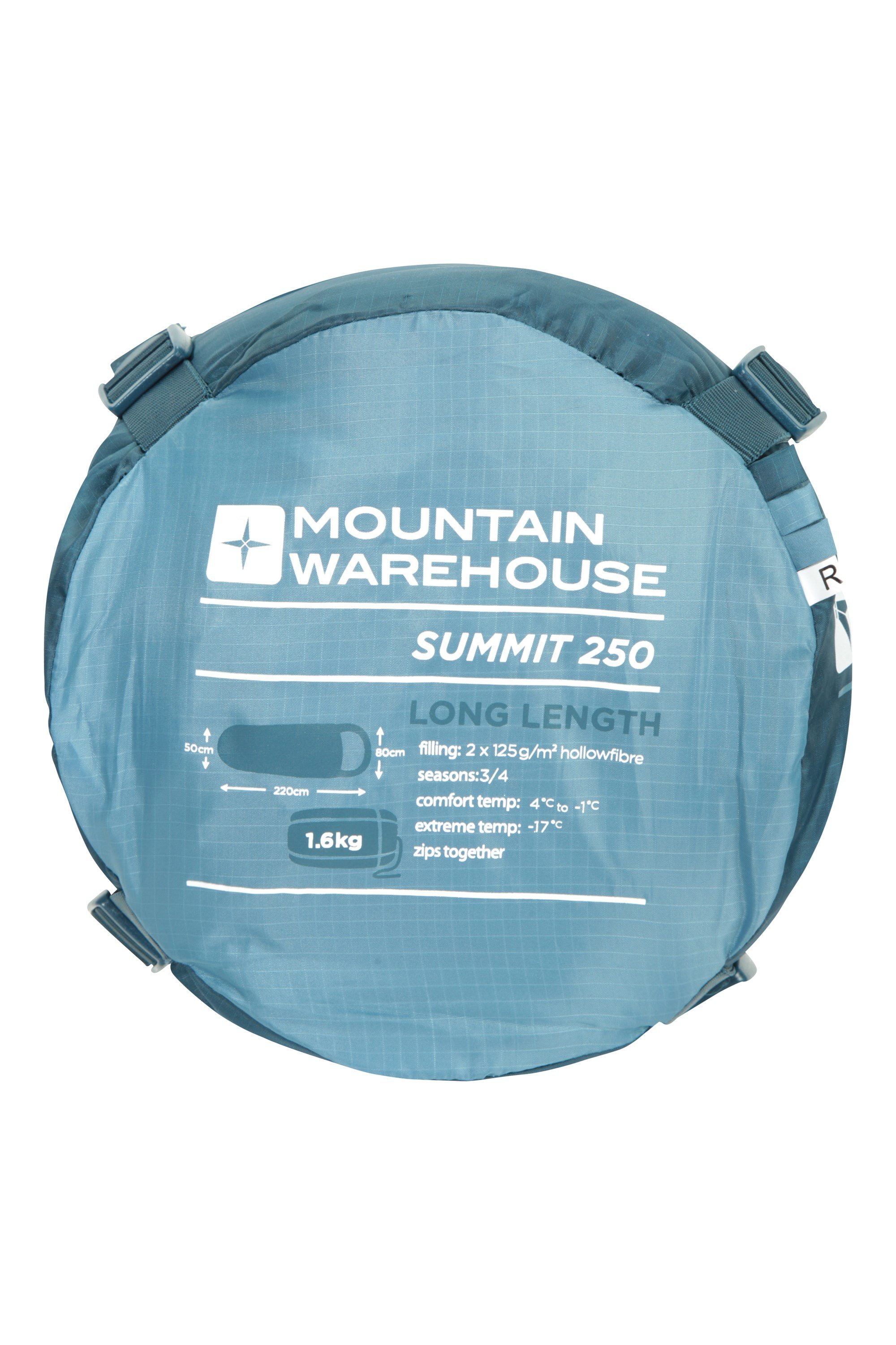 Mountain Warehouse Summit Sleeping Bag Adult Mummy Camping Hiking Winter Warm 