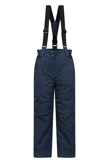 Kids' Ski Pants with Removable Straps - 100 Grey