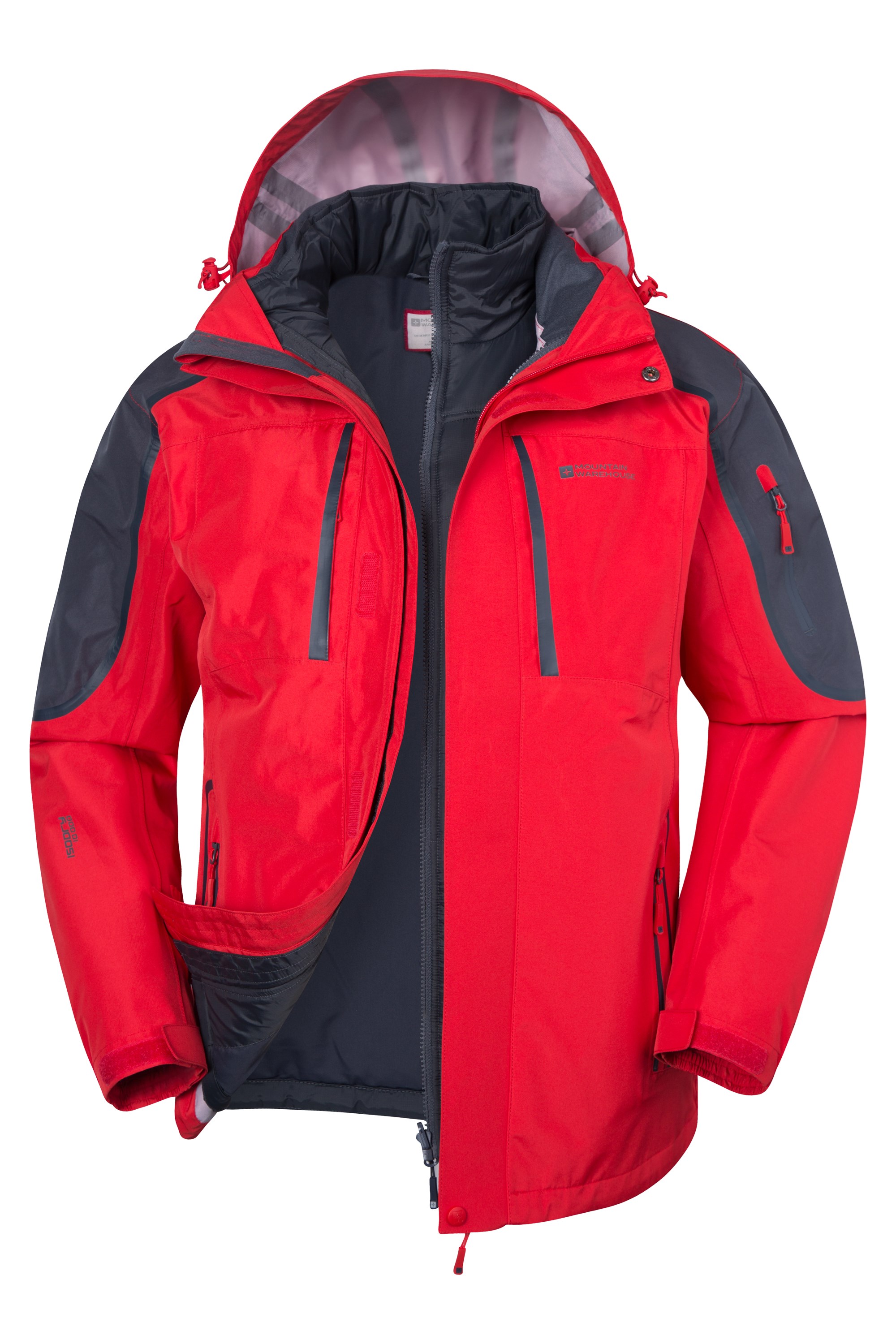 Mountain Warehouse Zenith Extreme Mens 3 in 1 Waterproof Jacket | eBay