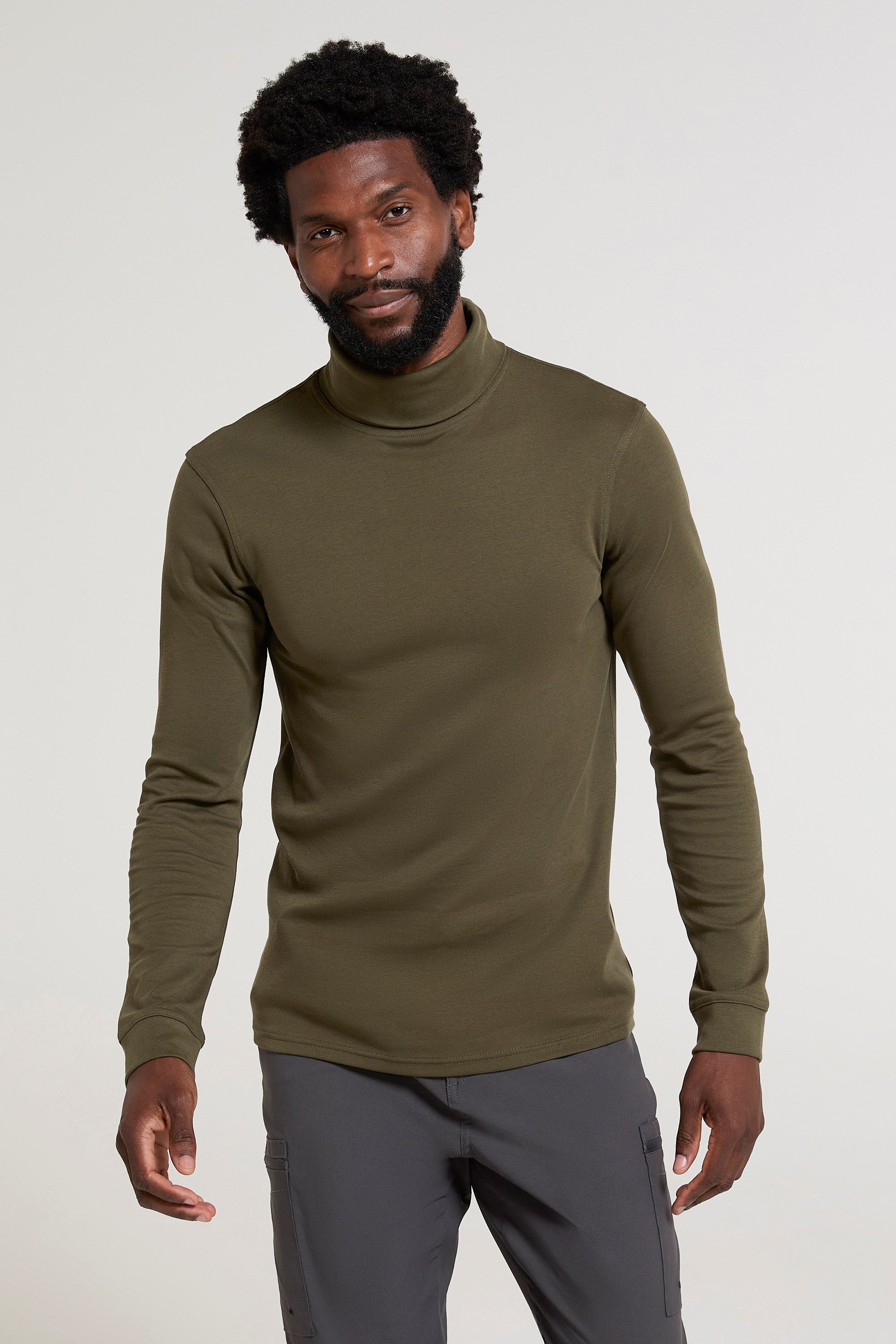 023187 MERIBEL COTTON ROLL NECK THERMAL BASELAYER TOP