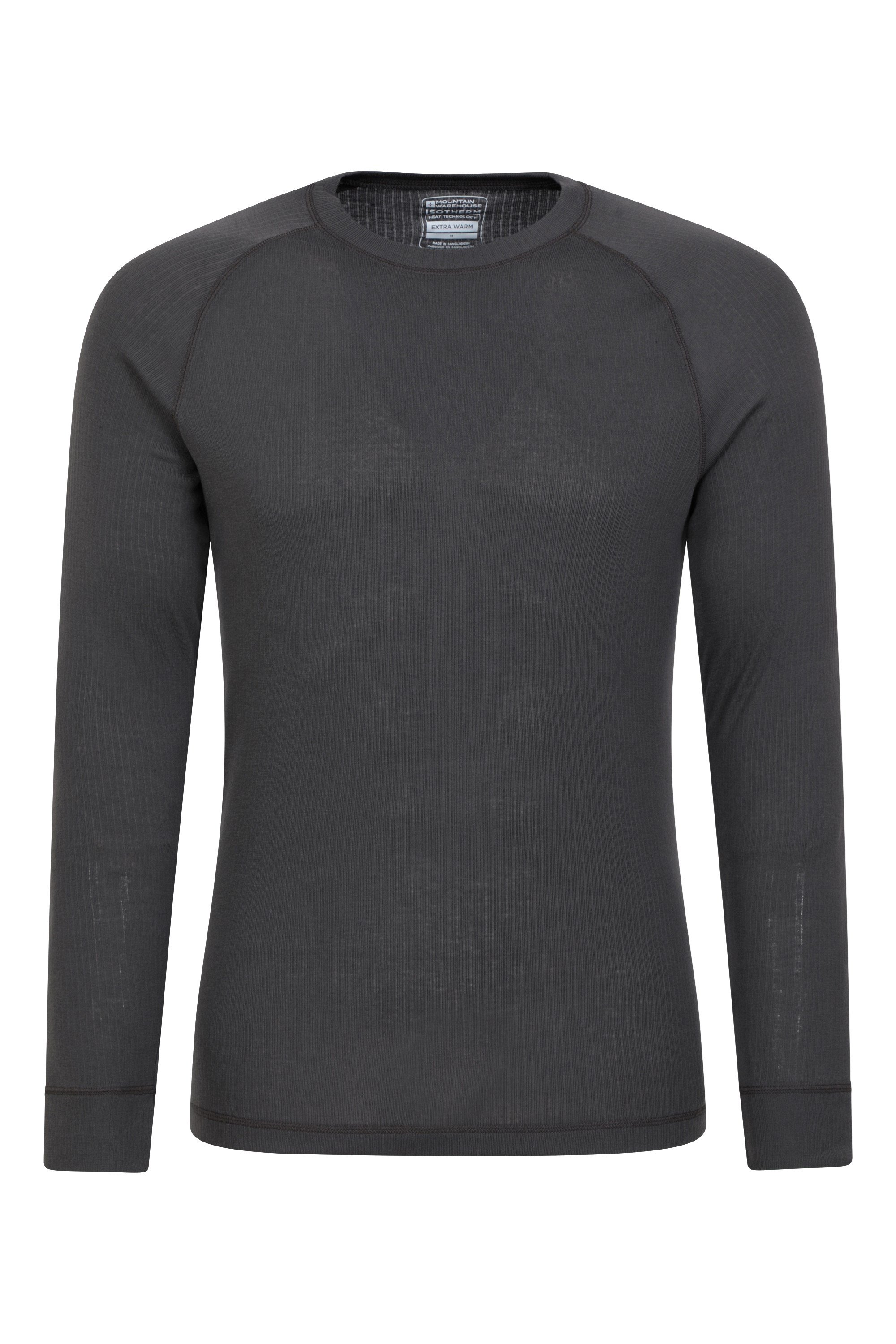 Palm Mens Invisible Seamless Long Sleeve Round Neck Thermal Top Base L -  British Thermals
