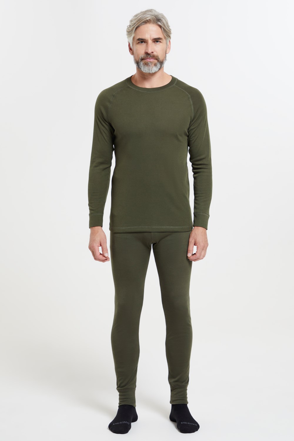 Mountain Warehouse Mens Long Sleeved Round Neck Top Thermal Baselayer ...