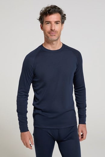 Thermal Mens Base Layer Top Navy