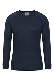Talus Mens Long Sleeved Round Neck Top Unboxed Navy