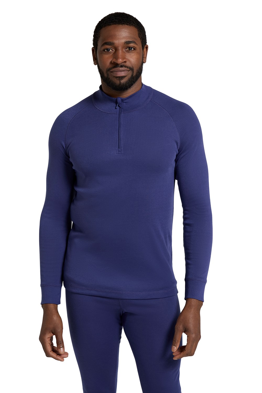 Mountain Warehouse Mens Long Sleeve Top Half Zip Thermal Winter Warm Base Layer - Picture 24 of 85