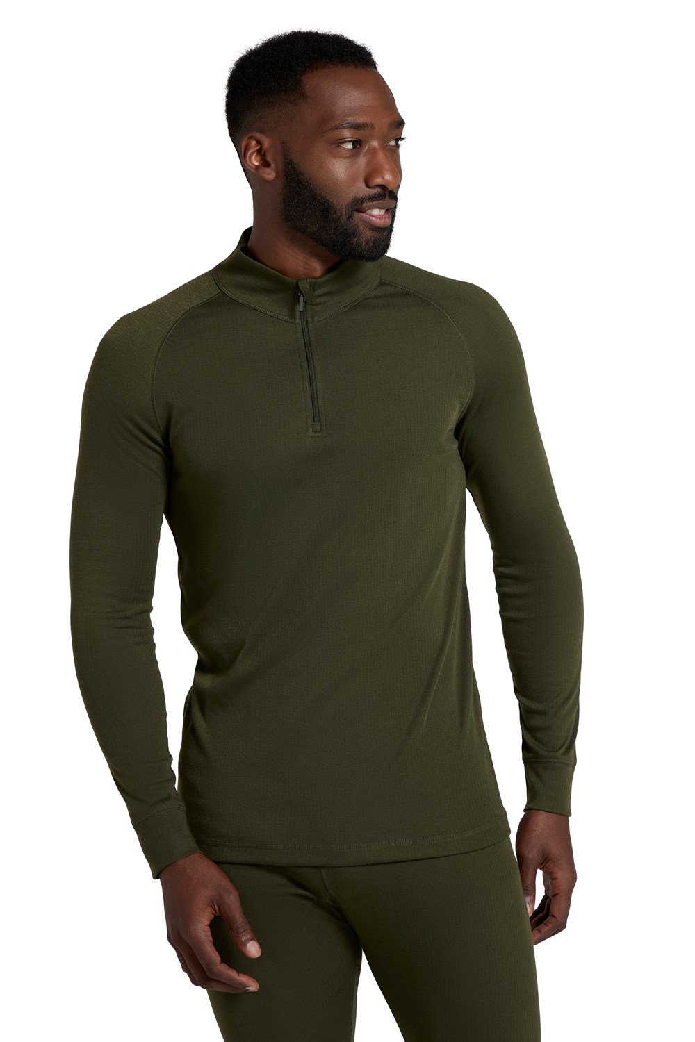 Mountain Warehouse Mens Long Sleeve Top Half Zip Thermal Winter Warm Base Layer - Picture 57 of 85