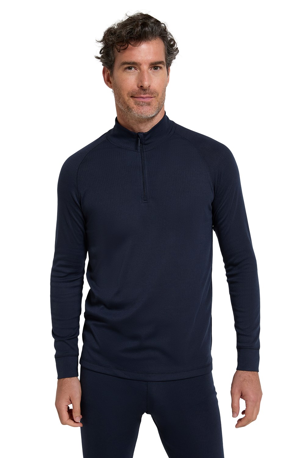 Mountain Warehouse Mens Long Sleeve Top Half Zip Thermal Winter Warm Base Layer - Picture 68 of 85