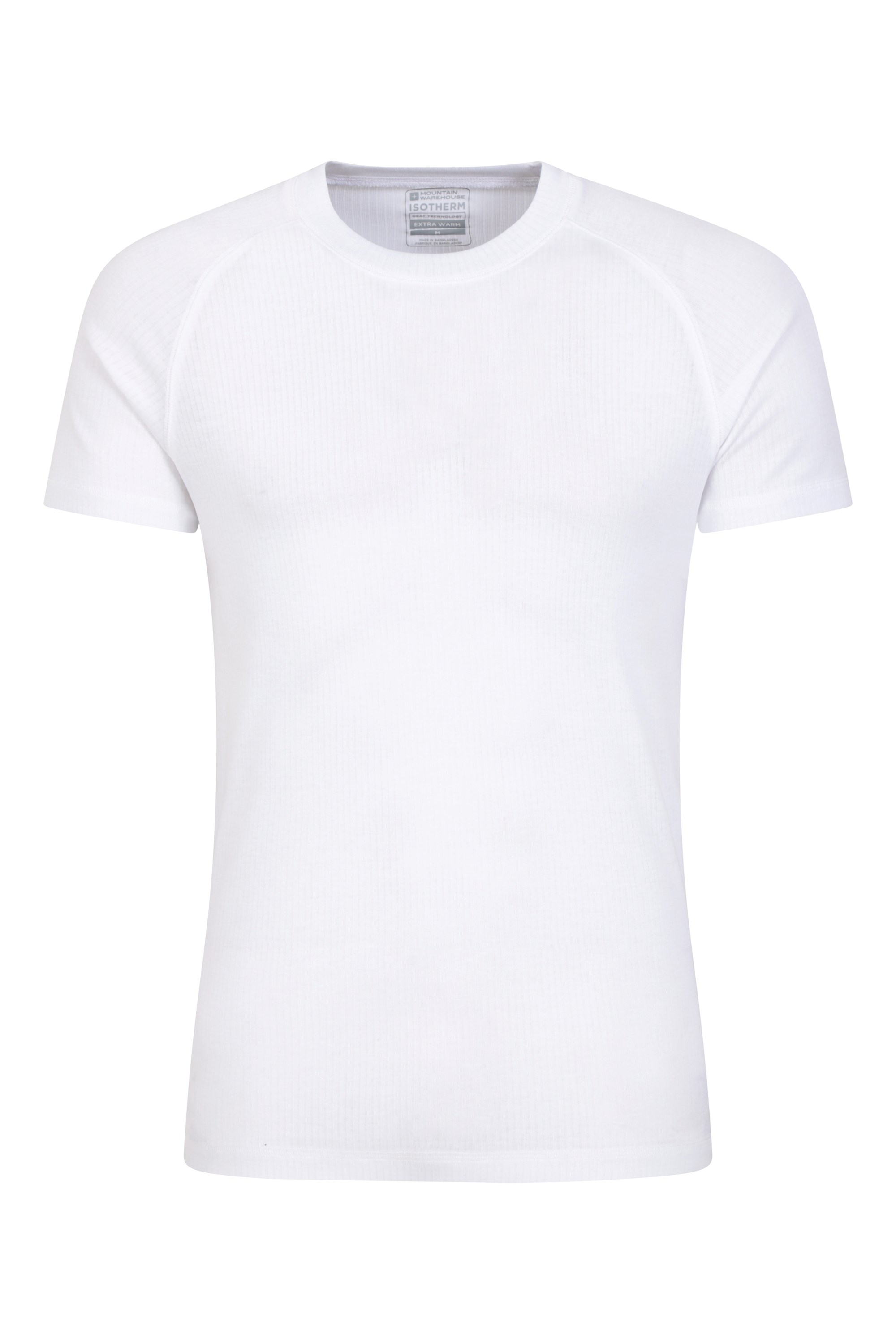 Talus Mens Short Sleeved Round Neck Top - White