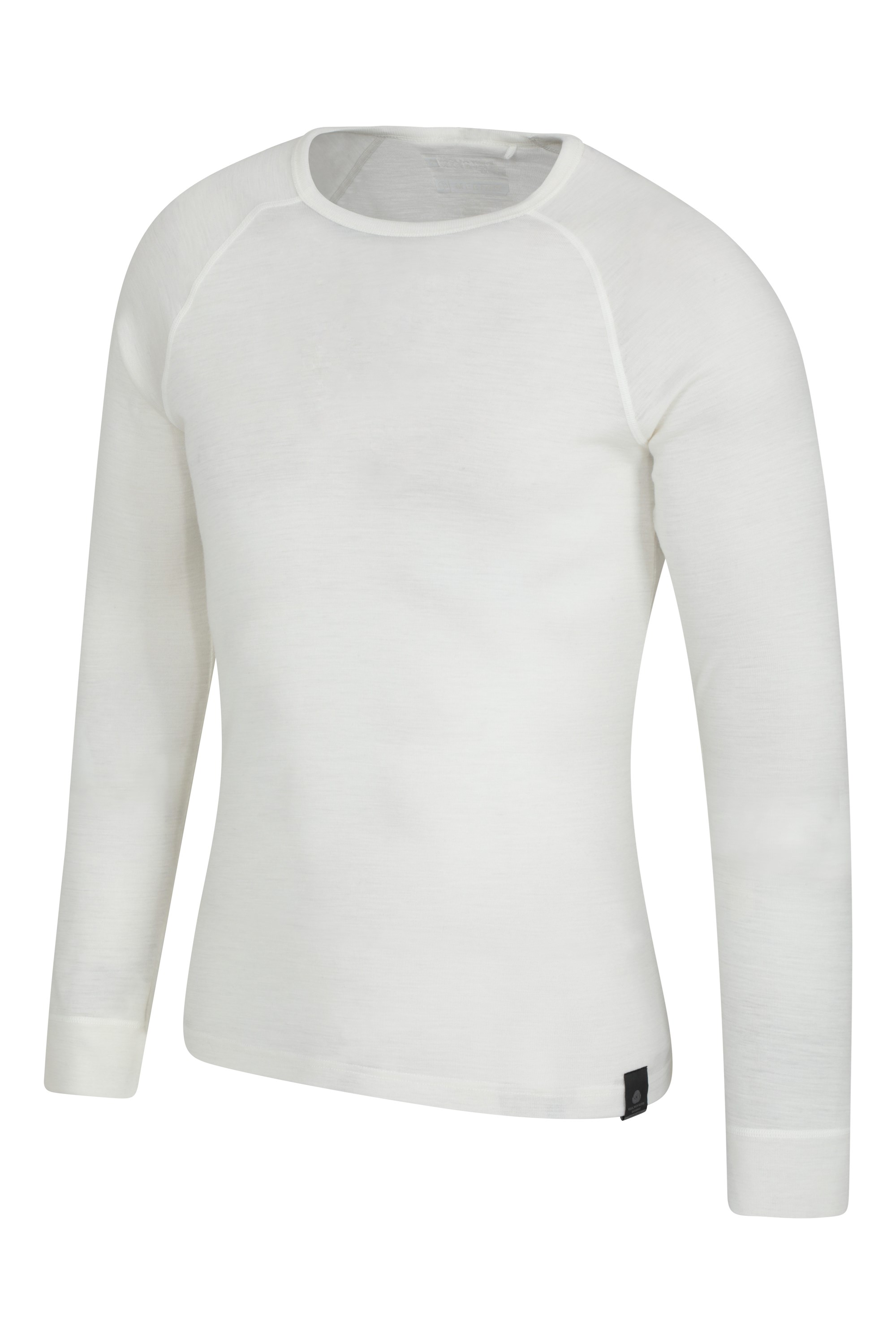 Mountain Warehouse Merino Mens Long Sleeved Top with Round Neck Easy Care