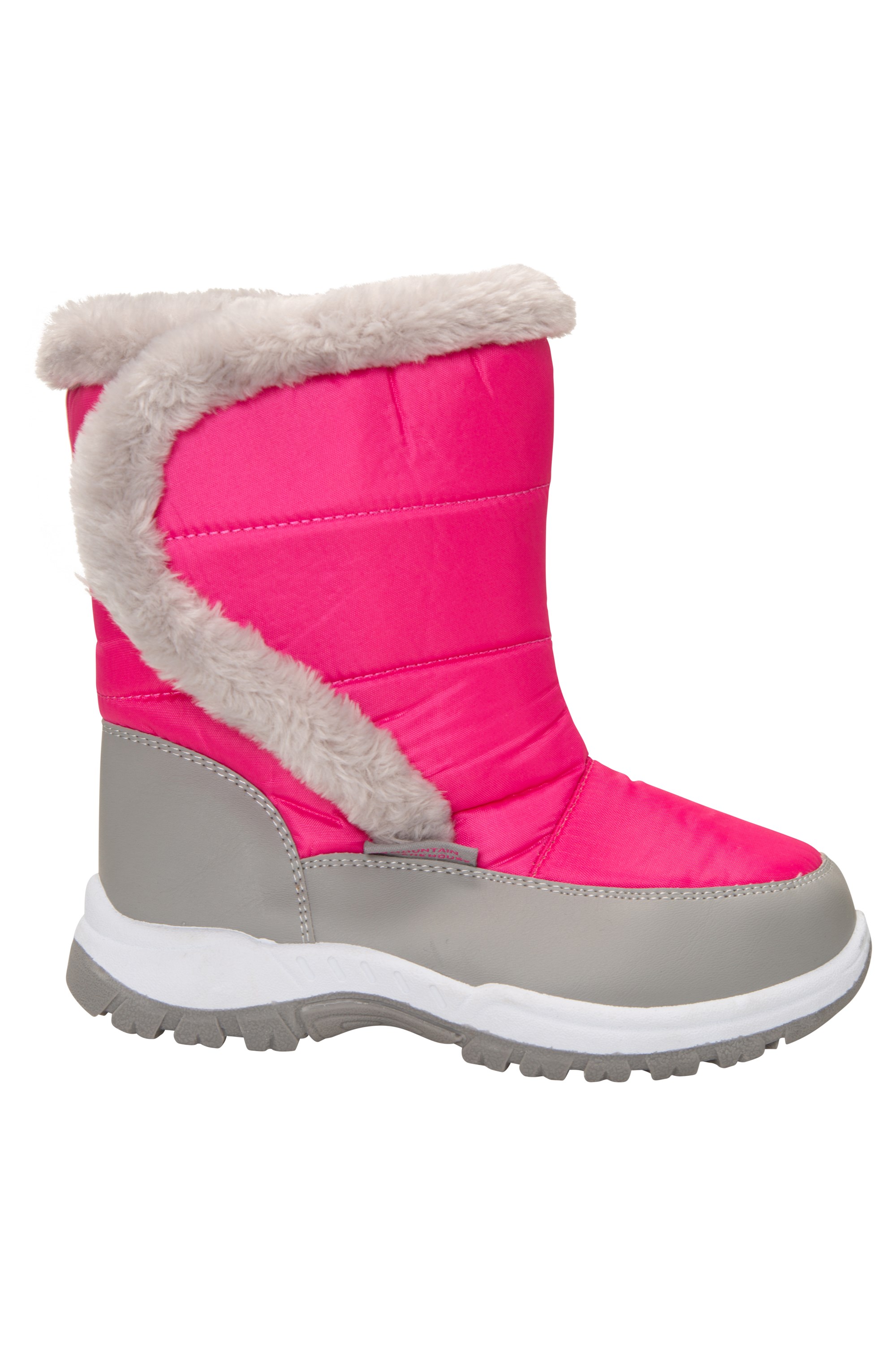 Kids Caribou Fur Trim Snow Boots 