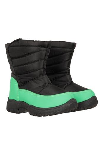 Caribou Toddler Adaptive Snow Boots Bright Green