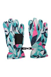 Printed Kids Ski Gloves 
