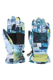 Gemusterte Kinder Ski-Handschuhe