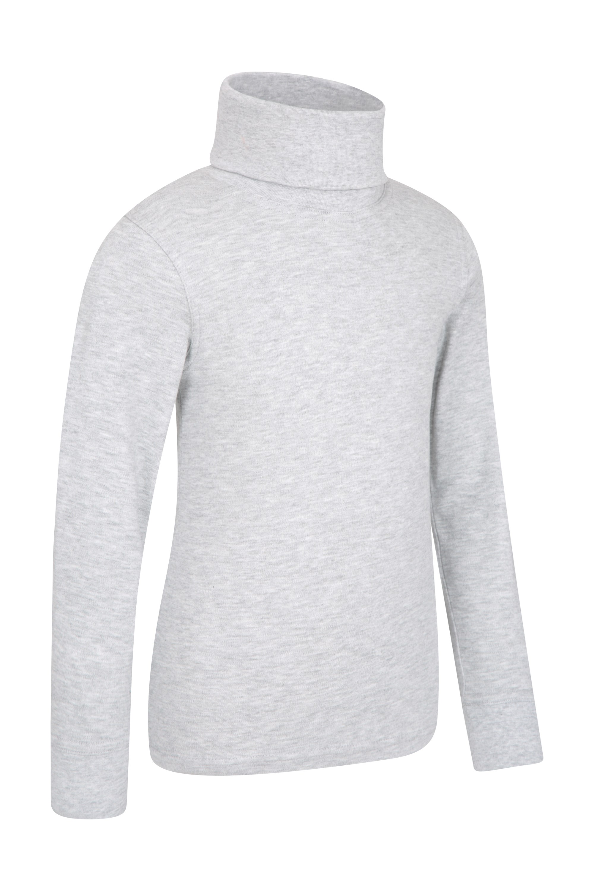 Lightweight Breathable Extremely Soft 100% Cotton Thermal Baselayer Mountain Warehouse Meribel Kids Cotton Roll Neck Top Perfect for Children This Winter 
