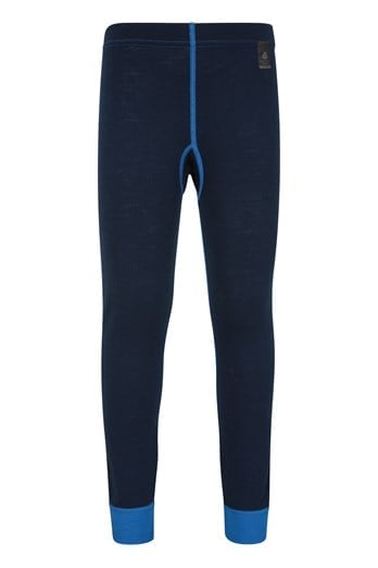 Merino Kids Base Layer Thermal Pants Blue