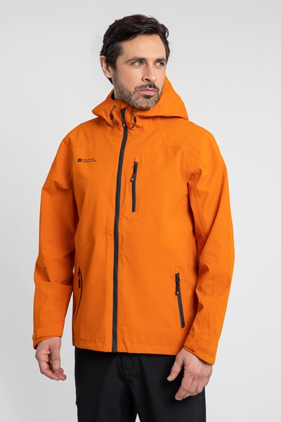 Bachill Mens Waterproof Jacket - Orange