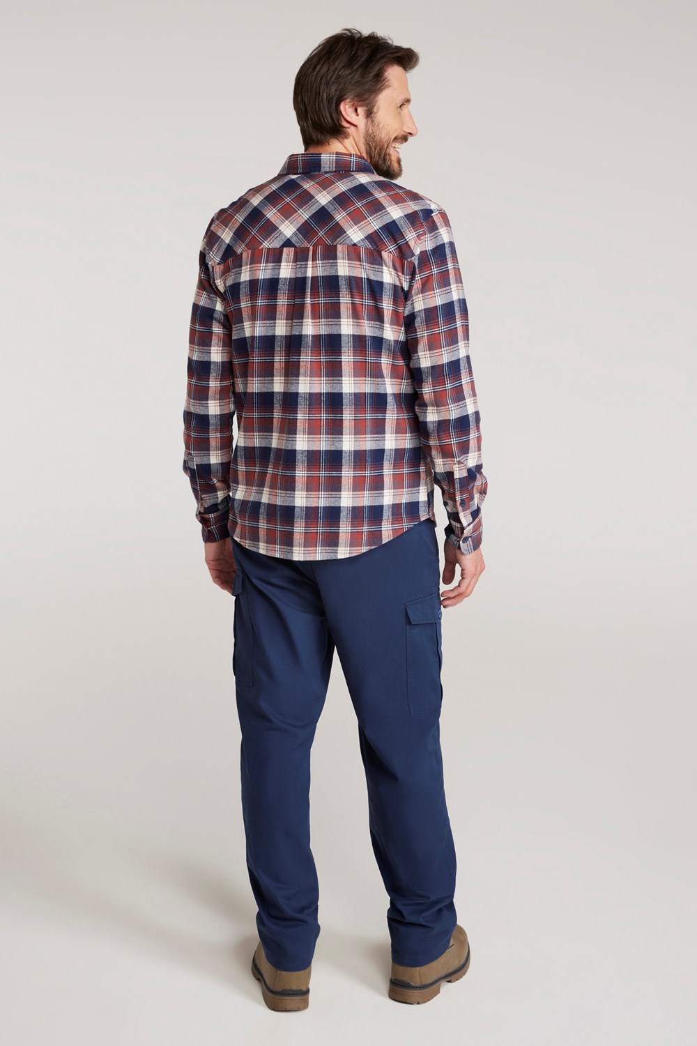 Mountain Warehouse Herren Flanell Langarm Hemd 100% Baumwolle Atmungsaktiv - Bild 17 von 316