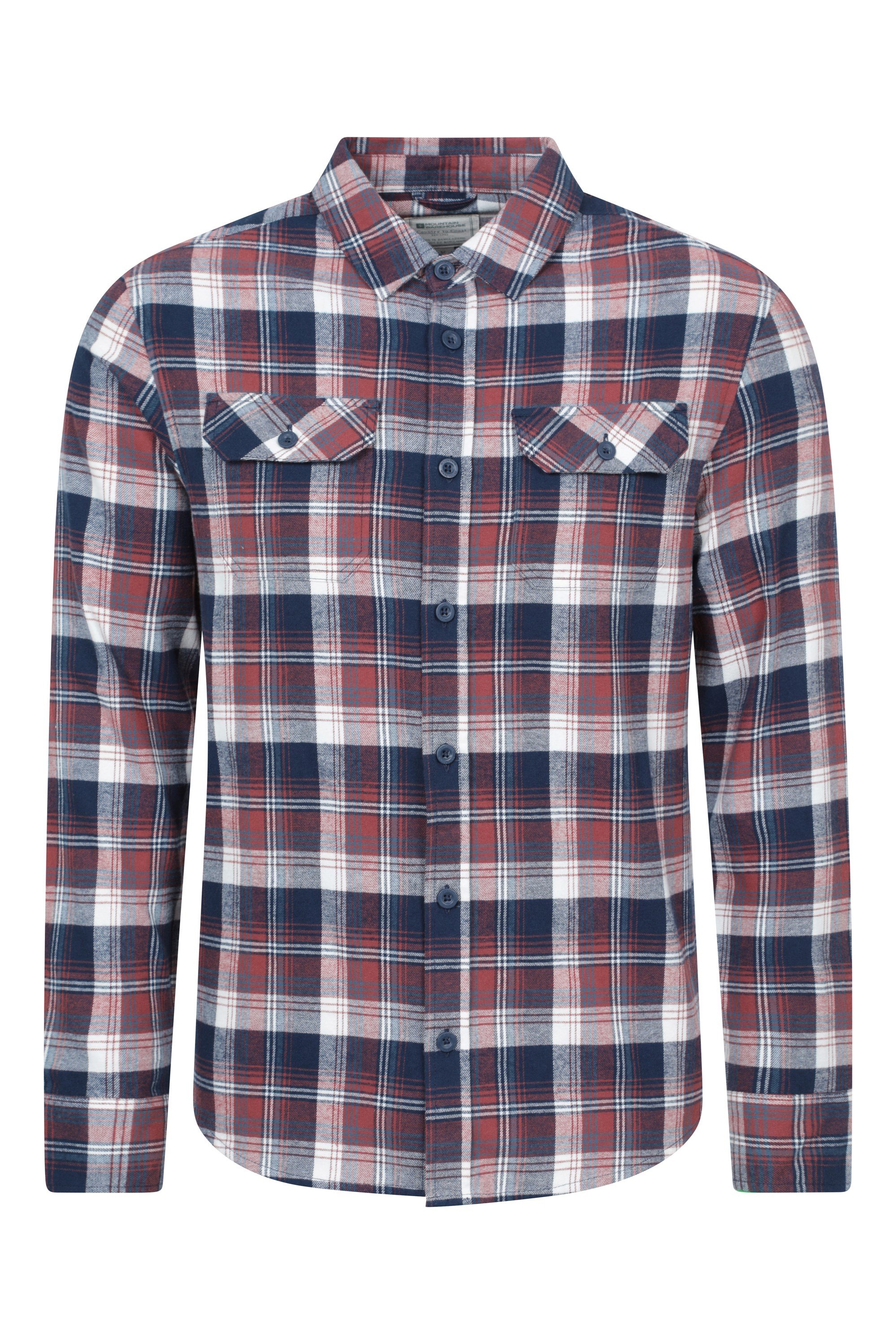 Trace Mens Flannel Long Sleeve Shirt