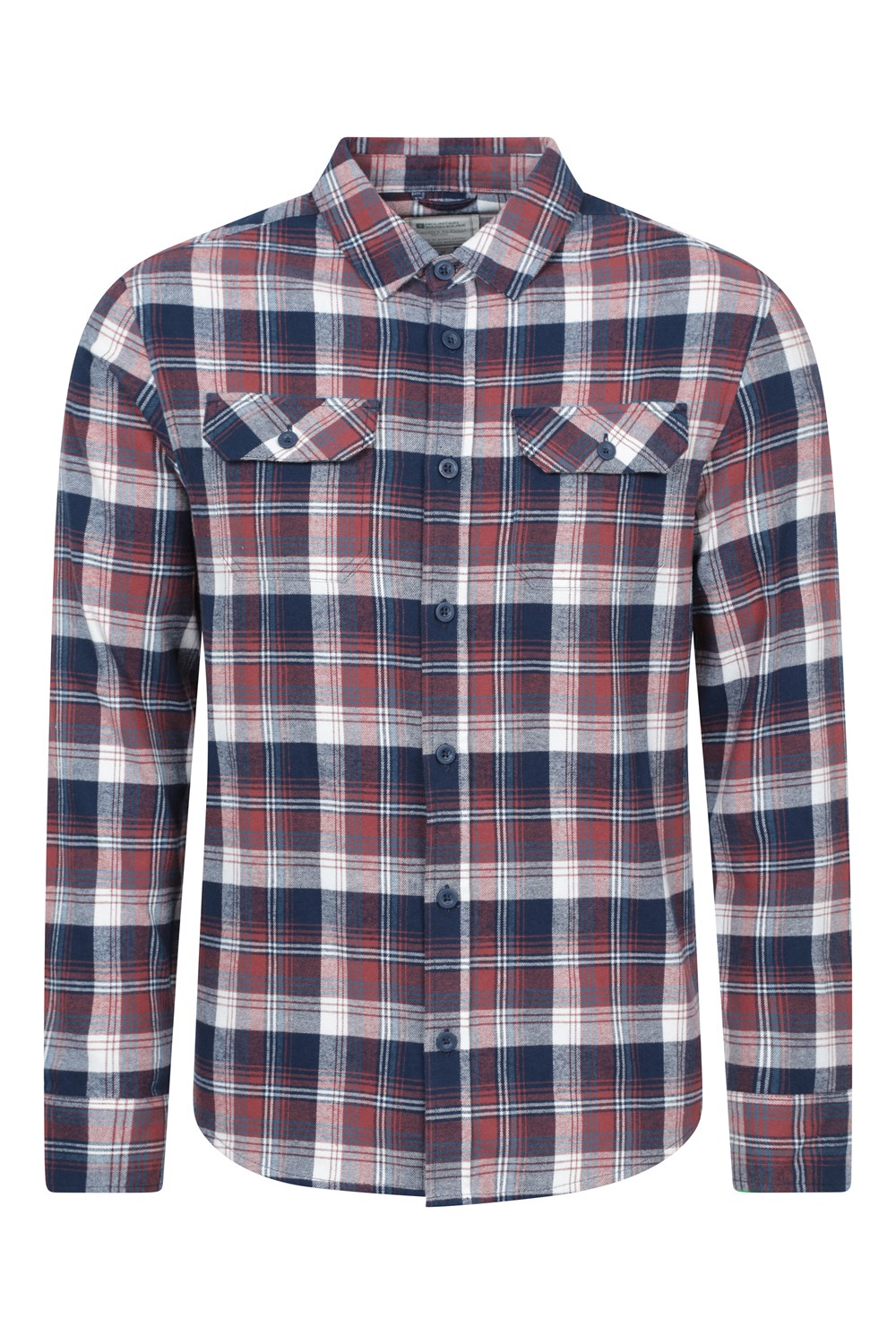 Mountain Warehouse Herren Flanell Langarm Hemd 100% Baumwolle Atmungsaktiv - Bild 18 von 316