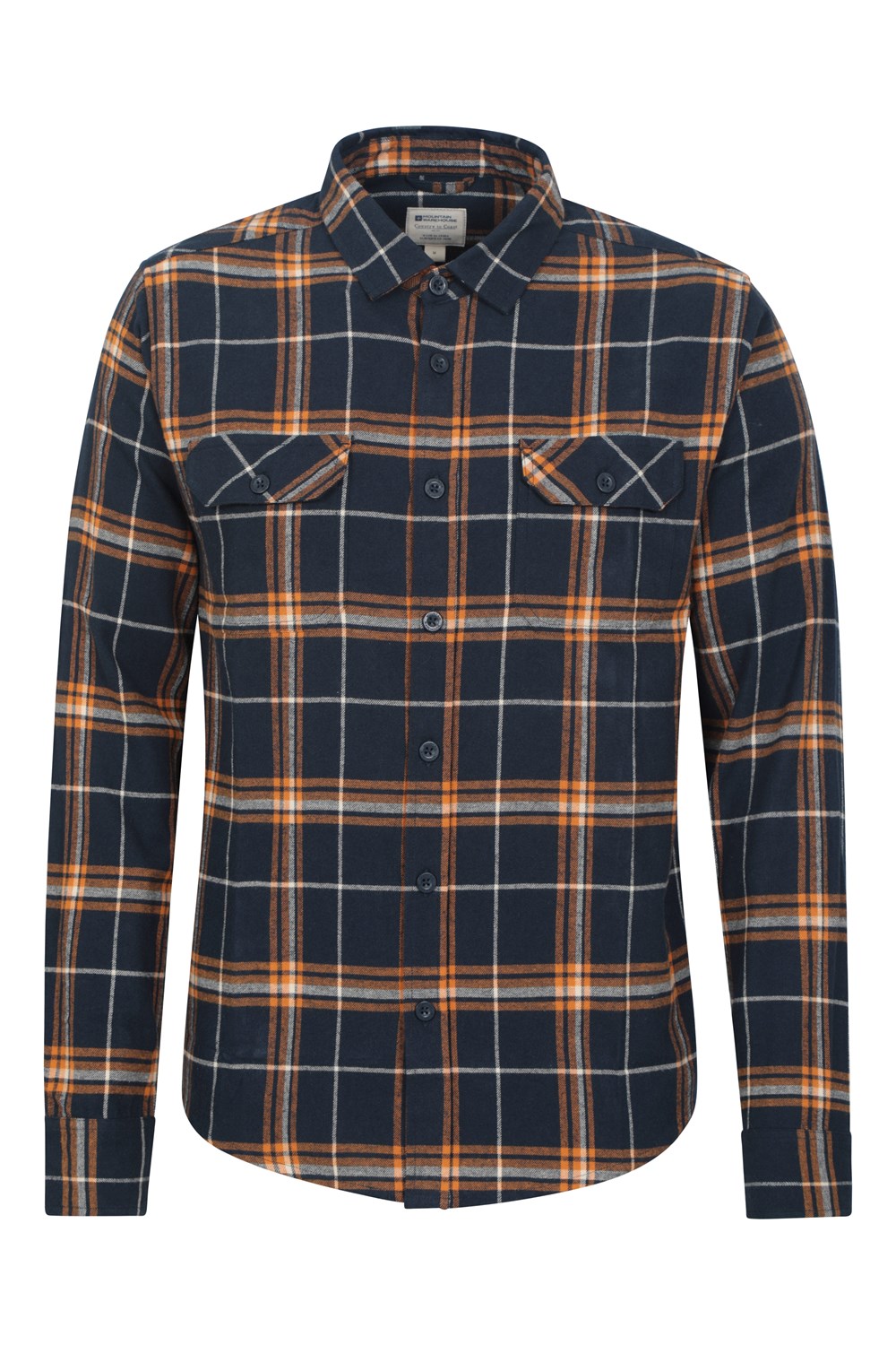 Mountain Warehouse Herren Flanell Langarm Hemd 100% Baumwolle Atmungsaktiv - Bild 49 von 316