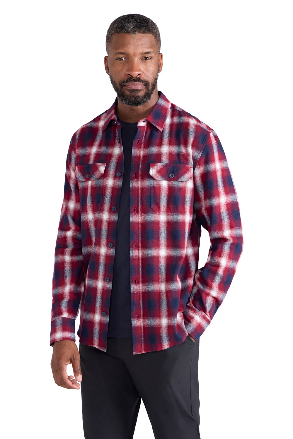 Mountain Warehouse Herren Flanell Langarm Hemd 100% Baumwolle Atmungsaktiv - Bild 34 von 316