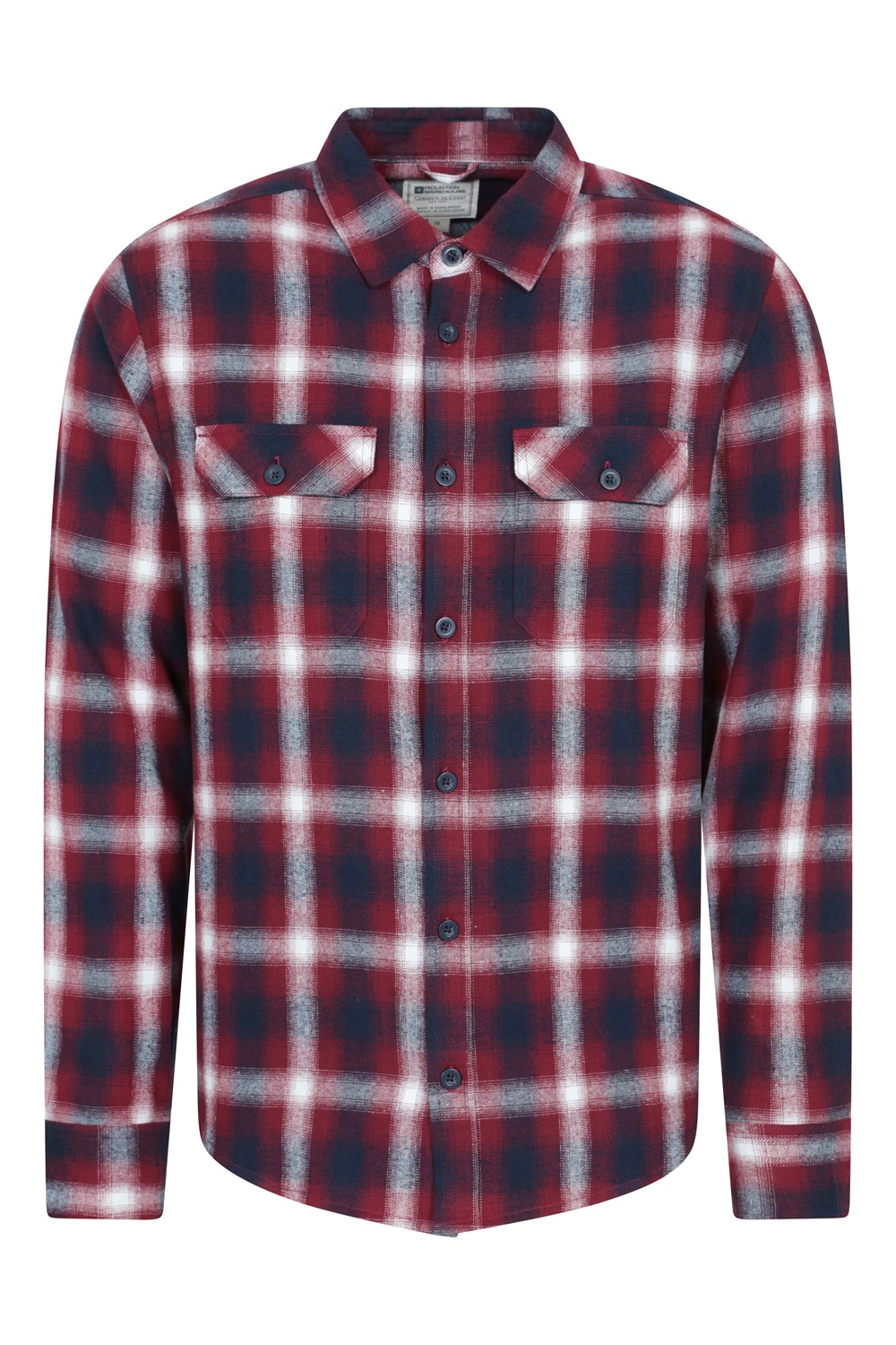 Mountain Warehouse Herren Flanell Langarm Hemd 100% Baumwolle Atmungsaktiv - Bild 29 von 316