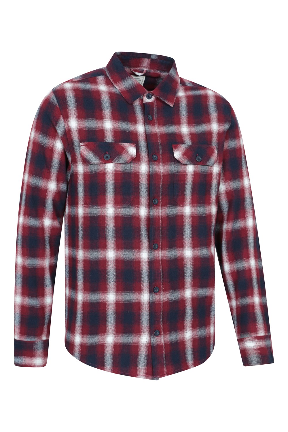 Mountain Warehouse Herren Flanell Langarm Hemd 100% Baumwolle Atmungsaktiv - Bild 30 von 316