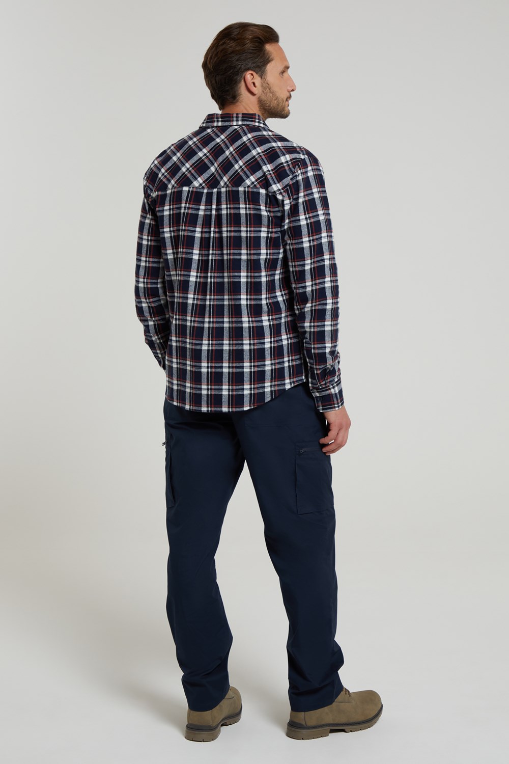 Mountain Warehouse Herren Flanell Langarm Hemd 100% Baumwolle Atmungsaktiv - Bild 39 von 316