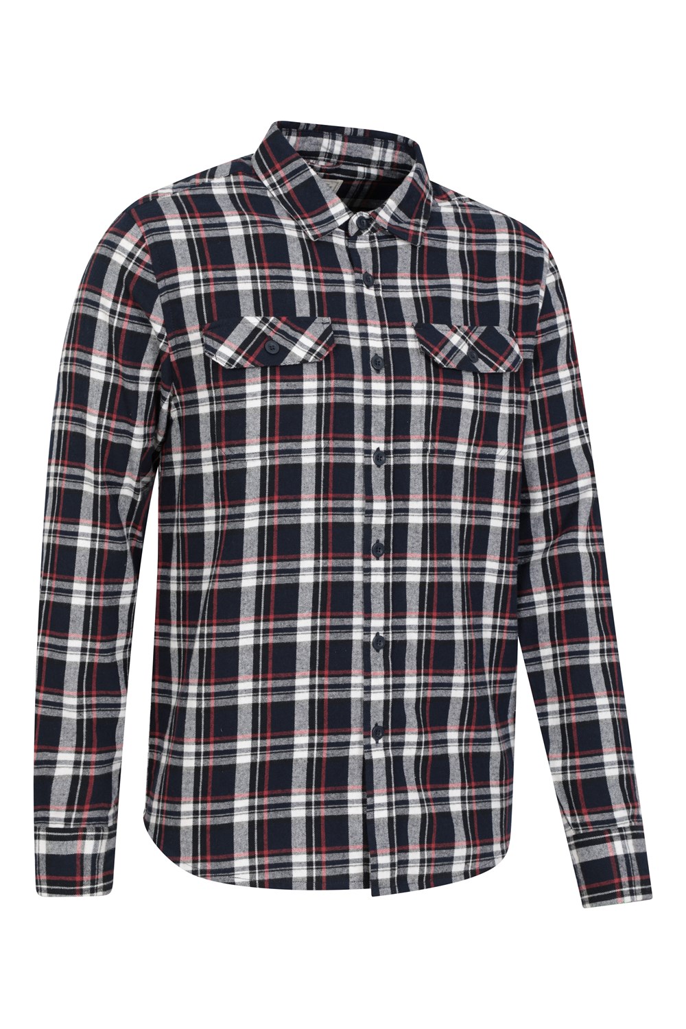 Mountain Warehouse Herren Flanell Langarm Hemd 100% Baumwolle Atmungsaktiv - Bild 42 von 316