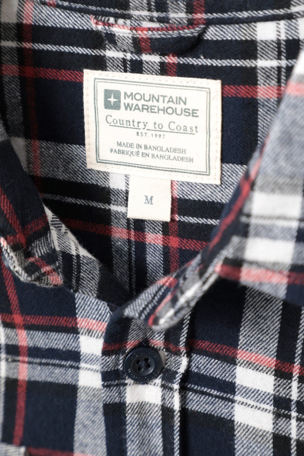 Mountain Warehouse Herren Flanell Langarm Hemd 100% Baumwolle Atmungsaktiv - Bild 45 von 316