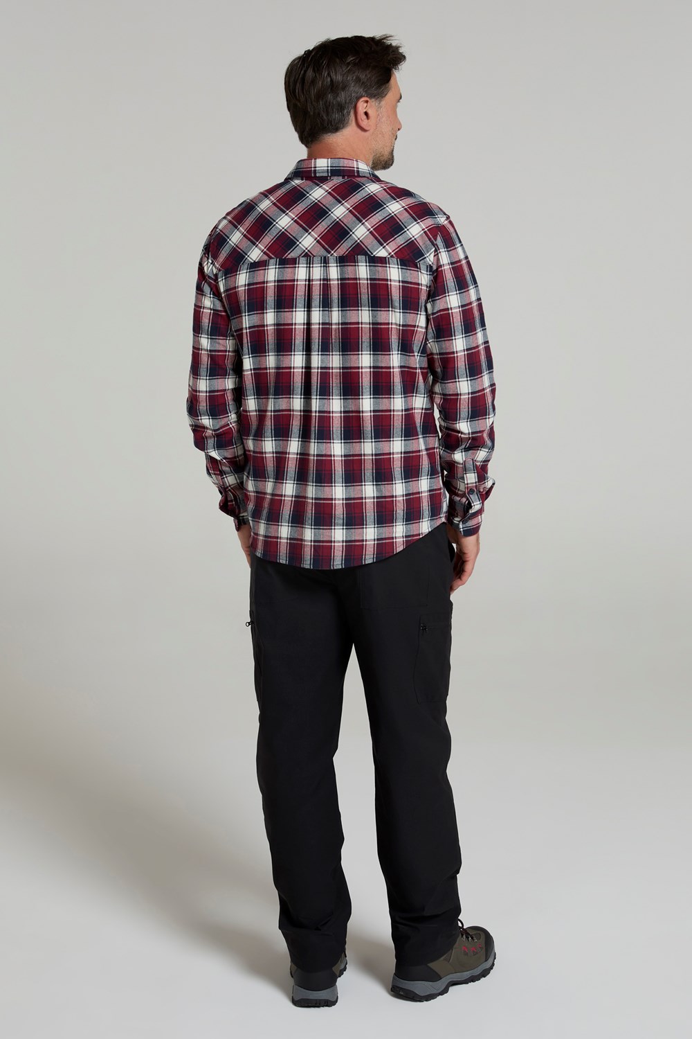 Mountain Warehouse Herren Flanell Langarm Hemd 100% Baumwolle Atmungsaktiv - Bild 64 von 316