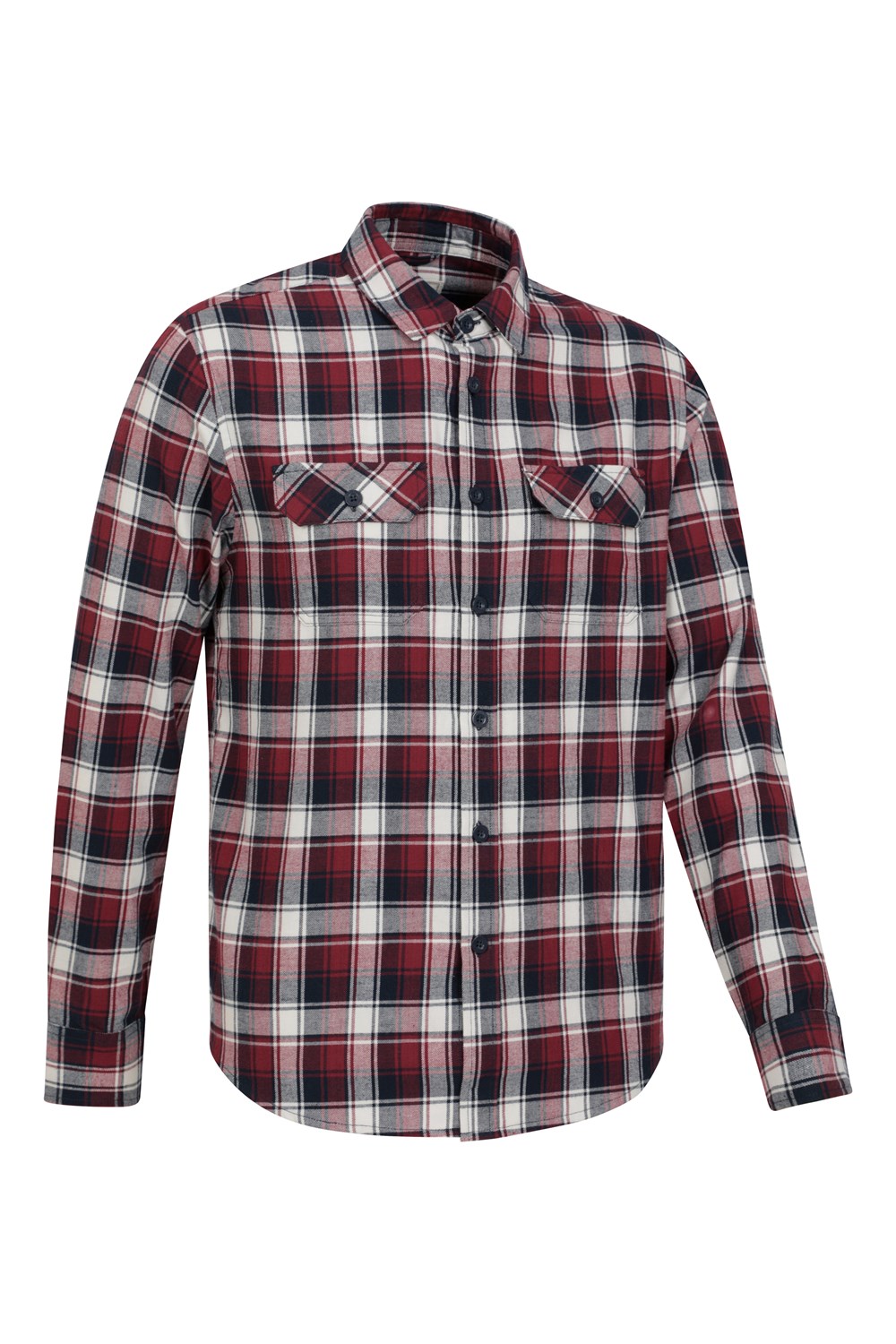 Mountain Warehouse Herren Flanell Langarm Hemd 100% Baumwolle Atmungsaktiv - Bild 68 von 316