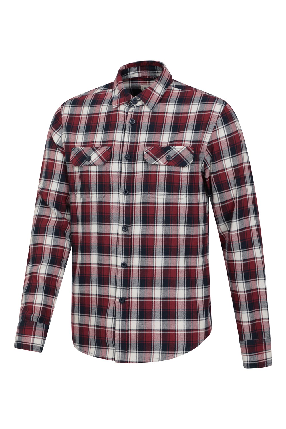 Mountain Warehouse Herren Flanell Langarm Hemd 100% Baumwolle Atmungsaktiv - Bild 70 von 316
