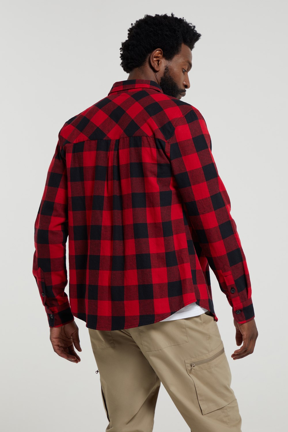 Mountain Warehouse Herren Flanell Langarm Hemd 100% Baumwolle Atmungsaktiv - Bild 85 von 316