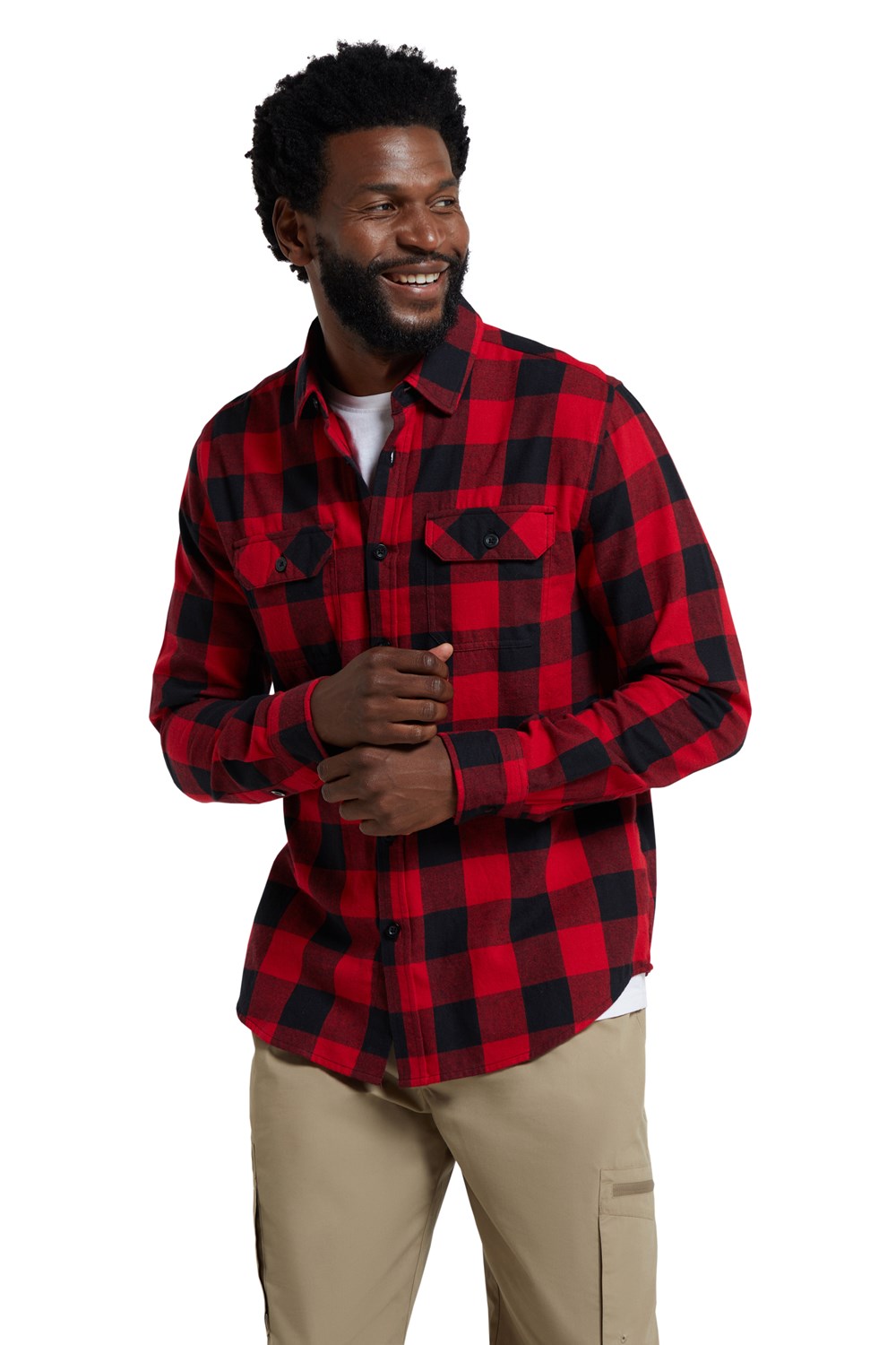 Mountain Warehouse Herren Flanell Langarm Hemd 100% Baumwolle Atmungsaktiv - Bild 82 von 316