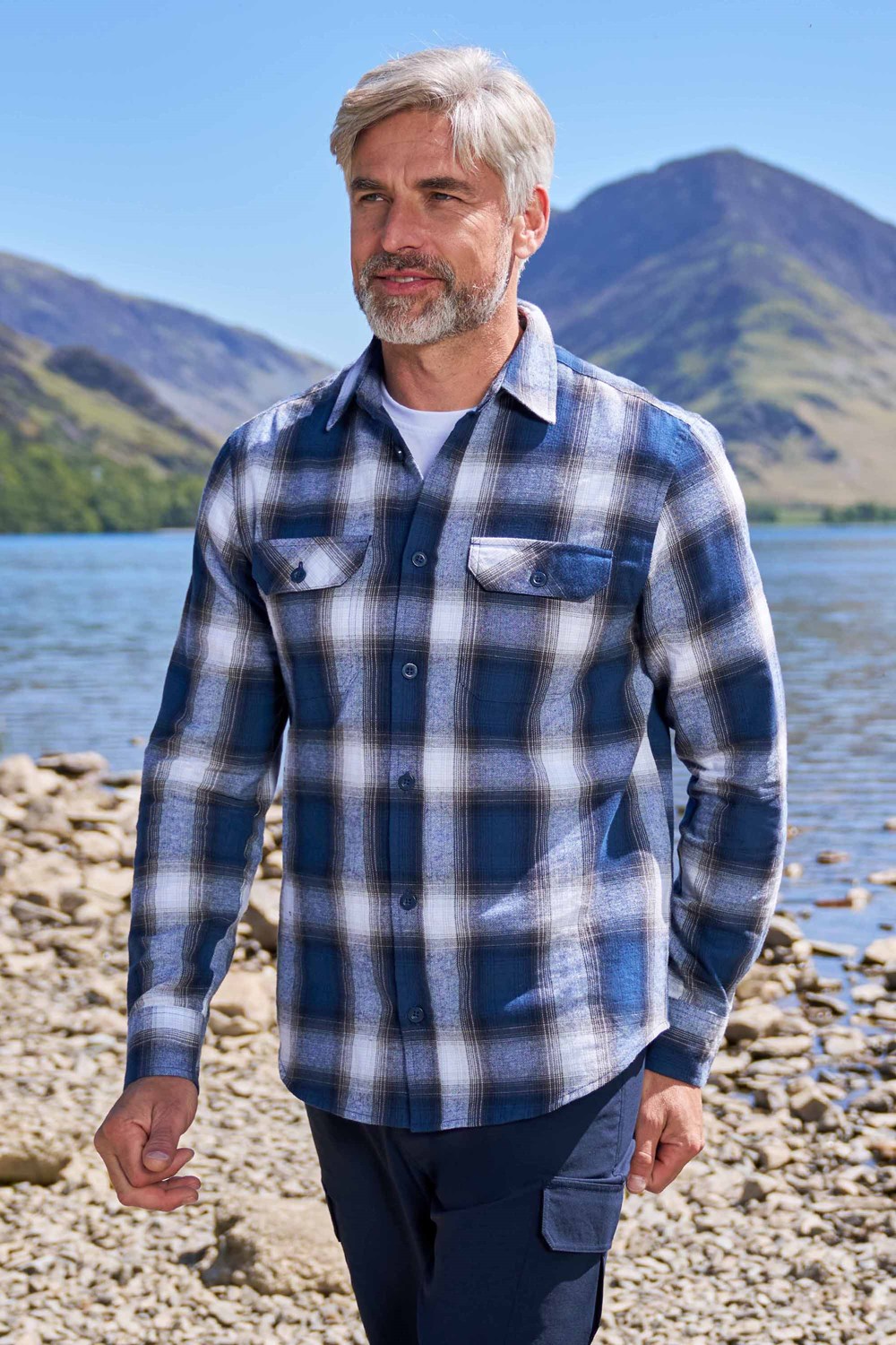 Mountain Warehouse Herren Flanell Langarm Hemd 100% Baumwolle Atmungsaktiv - Bild 101 von 316