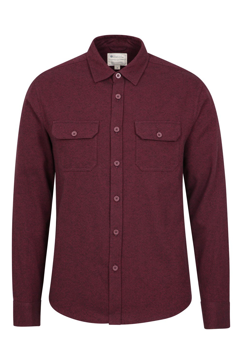 Mountain Warehouse Herren Flanell Langarm Hemd 100% Baumwolle Atmungsaktiv - Bild 125 von 316