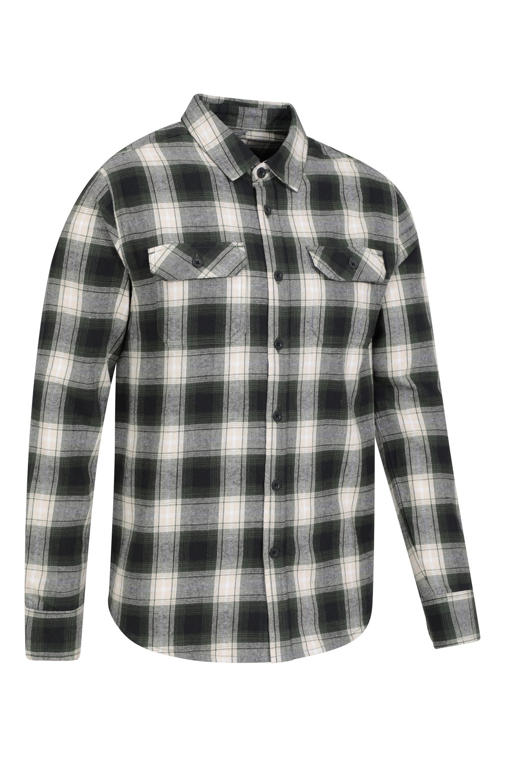 Mountain Warehouse Herren Flanell Langarm Hemd 100% Baumwolle Atmungsaktiv - Bild 139 von 316