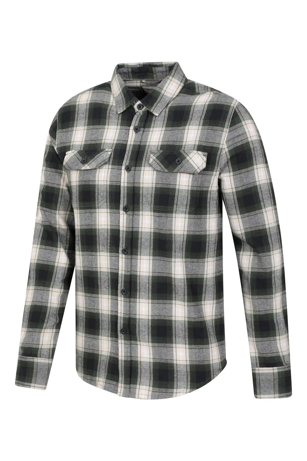 Mountain Warehouse Herren Flanell Langarm Hemd 100% Baumwolle Atmungsaktiv - Bild 141 von 316