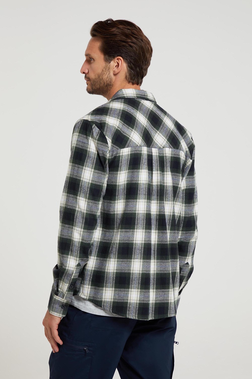 Mountain Warehouse Herren Flanell Langarm Hemd 100% Baumwolle Atmungsaktiv - Bild 135 von 316