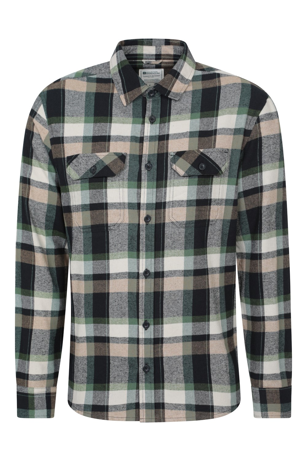 Mountain Warehouse Herren Flanell Langarm Hemd 100% Baumwolle Atmungsaktiv - Bild 152 von 316