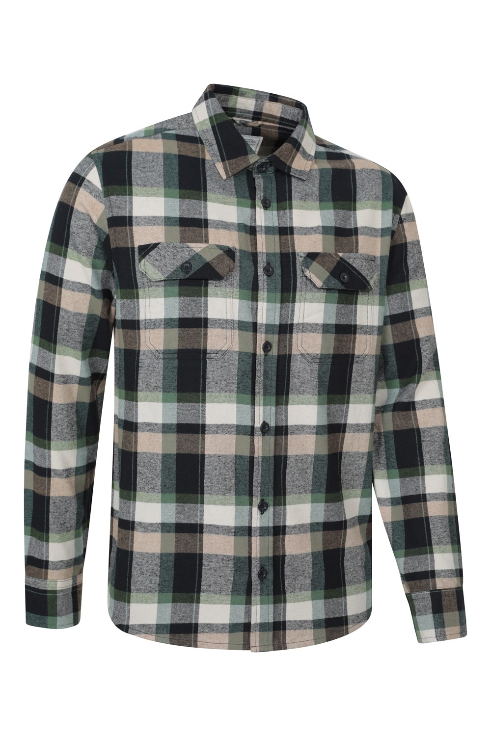 Mountain Warehouse Herren Flanell Langarm Hemd 100% Baumwolle Atmungsaktiv - Bild 153 von 316