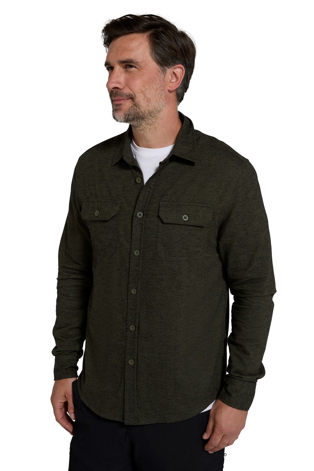 Mountain Warehouse Herren Flanell Langarm Hemd 100% Baumwolle Atmungsaktiv - Bild 173 von 316